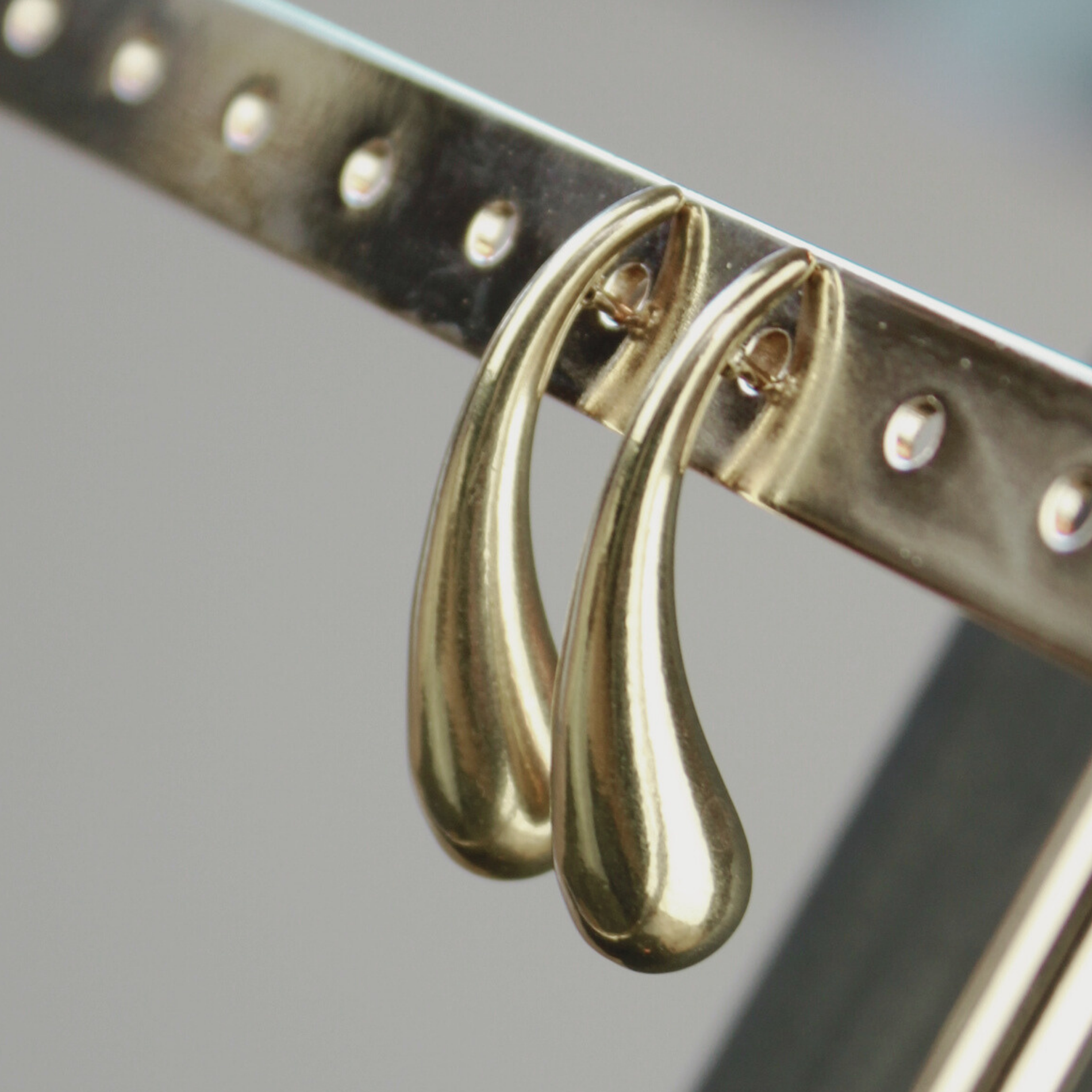 Passion Smooth Drop Post øreringe - forgyldt